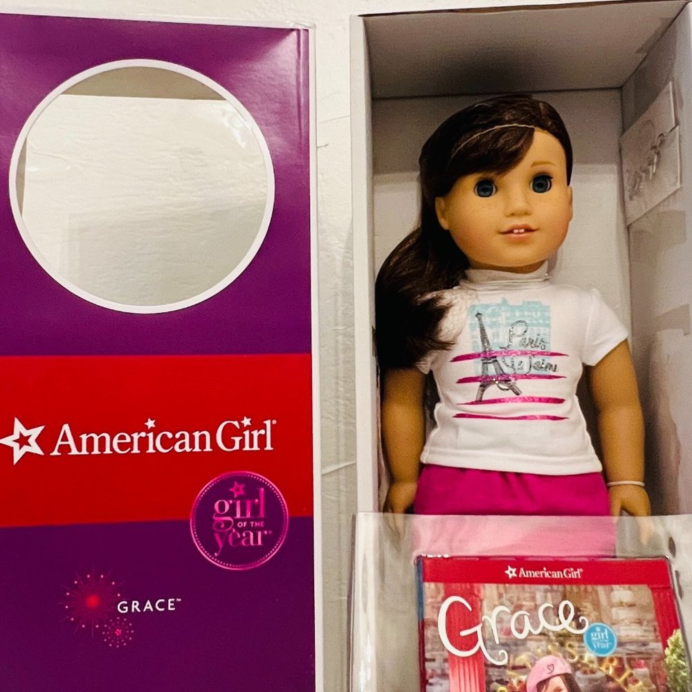 NEW | American Girl doll Grace Thomas Doll, Book, Bracelet, & Welcome Gifts